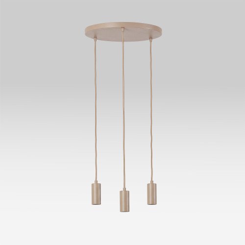 Éclairage intérieur Dari suspension 3 lumières sable moderne