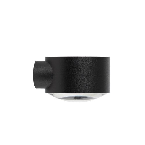 Fenêtre en verre convexe noire applique murale moderne downlighter