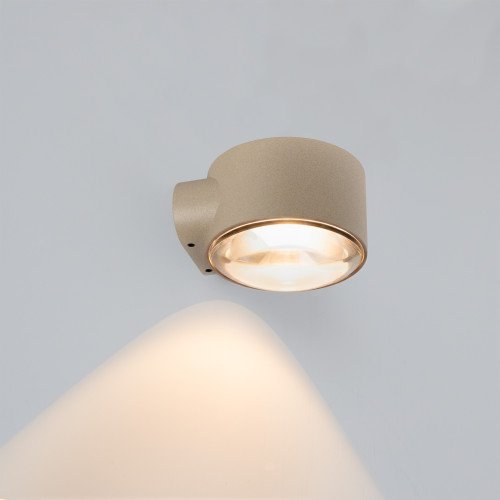 Fenêtre en verre convexe champagne applique murale moderne downlighter