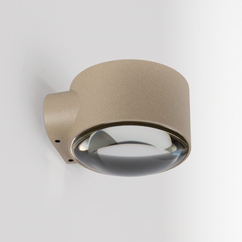 Fenêtre en verre convexe champagne applique murale moderne downlighter