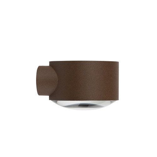Fenêtre en verre convexe brun rustique applique murale moderne downlighter