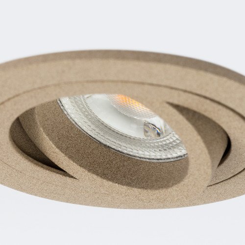 Lot de 10 Spots encastrable orientable Lune Rond Champagne