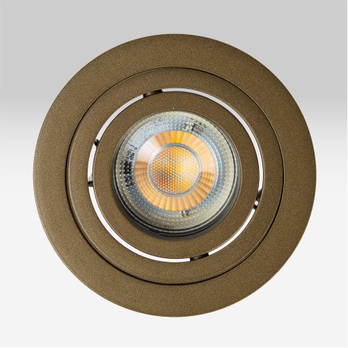 Lot de 10 Spots encastrable orientable Lune Rond Bronze