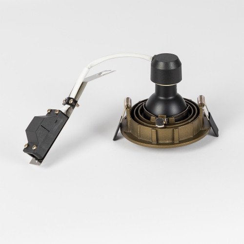 Lot de 10 Spots encastrable orientable Lune Rond Bronze