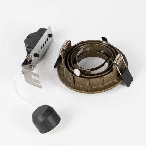 Spot encastrable orientable Lune Rond Bronze