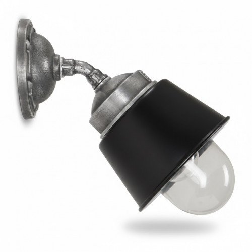 Applique murale pendante, industrielle, noire, Kostas 45 degrés de KS Lighting
