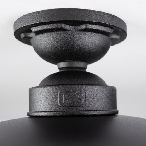 Plafonnier Solingen Noir Mat Style Champêtre