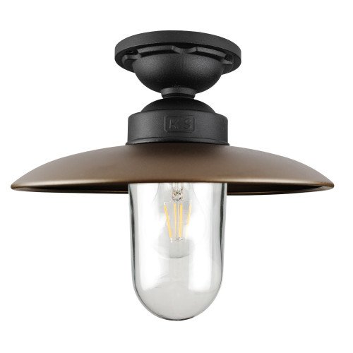 Solingen Plafonnier Noir Mat Bronze