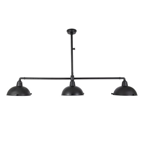 Suspension Billiards 3 (90172) noire style Industriel  | Nostalux.fr