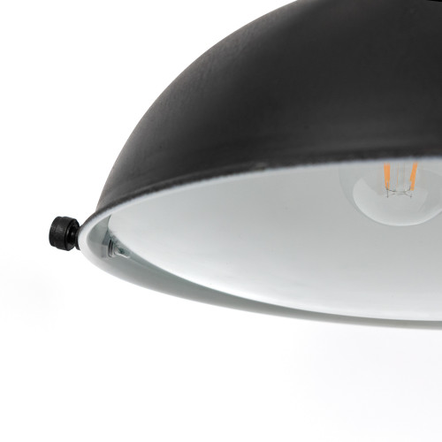 Suspension Billiards 3 (90172) noire style Industriel  | Nostalux.fr