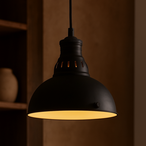 lampe en laiton noir antique avec douille E27