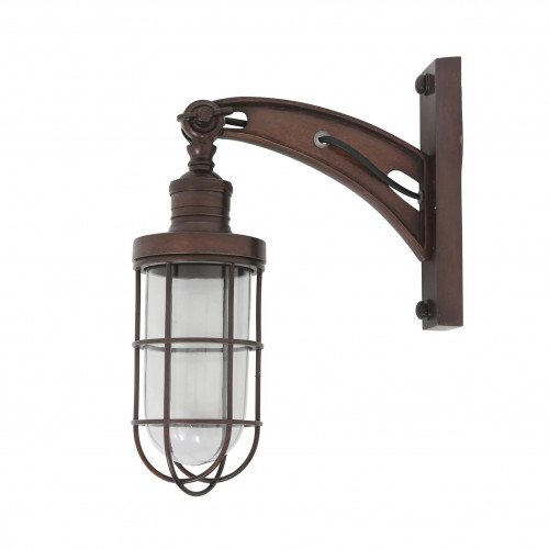 lampe en laiton de couleur laiton foncé antique avec un raccord E27