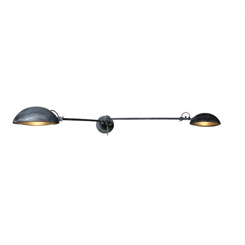 lampe en laiton couleur gris antique vieilli avec culot E27