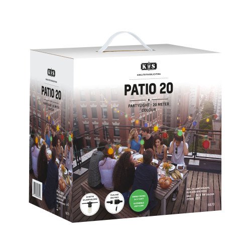 Guirlande lumineuse Patio (6870) 20 m - 24 ampoules couleurs LED | Nostalux.fr