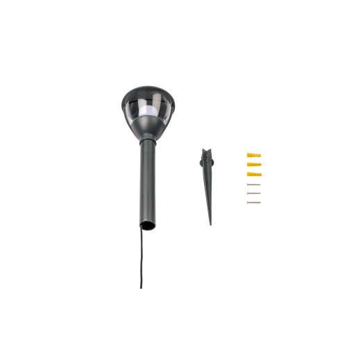 Lampe de jardin Laurus anthracite 12 volts 