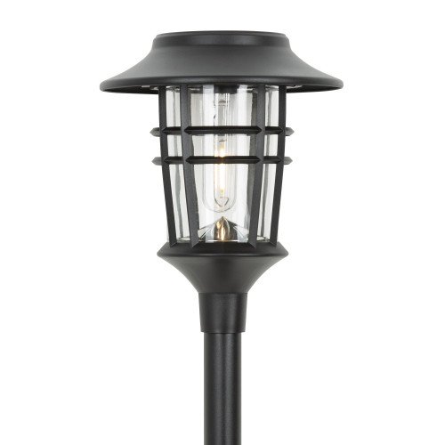 Torche noire sur l'énergie solaire, éclairage d'ambiance extérieur, LED solaire Black Del Sol, lampe d'extérieur solaire Nostalux