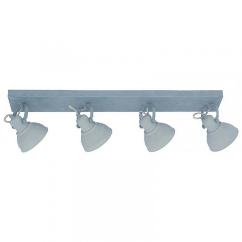 Barre de 4 spots Santo 4 gris - spots industriels & vintage | Nostalux.fr