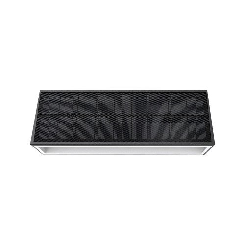 Applique murale moderne noire Up & Down à énergie solaire