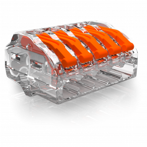 Pince à souder universelle transparente Conex 5 voies (boîte de 12)