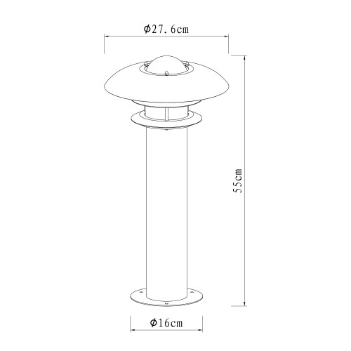 Lampe de jardin sur pied Riga  de KS Lighting