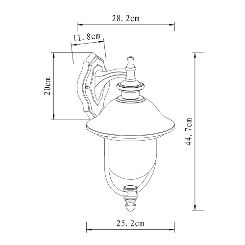 applique, pendante, Bologna (7419) ronde, éclairage, extérieur, KS Lighting