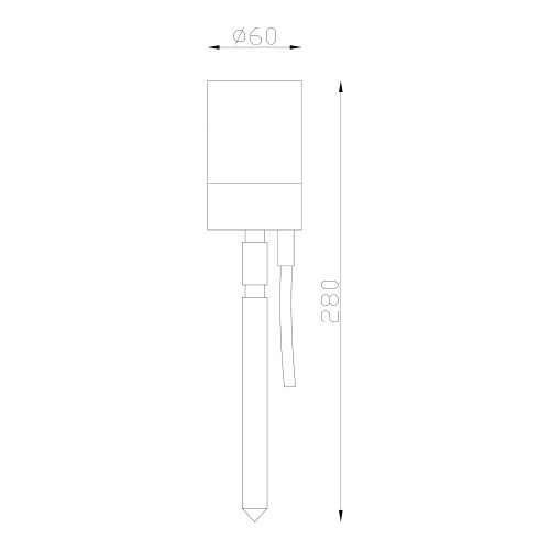 lot 6 spots LED plug & play de jardin à piquets capteur jour/nuit de KS Lighting