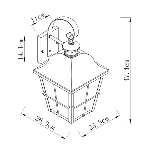 Lampe d'extérieur Brisbane | Nostalux.fr