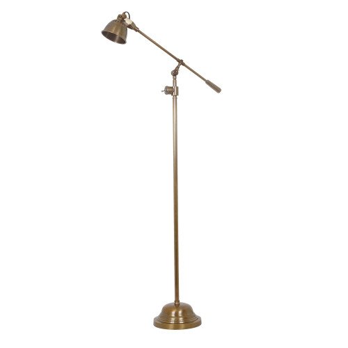 Lampadaire Archer (30750) en laiton vieilli - style industriel et classique | Nostalux.fr