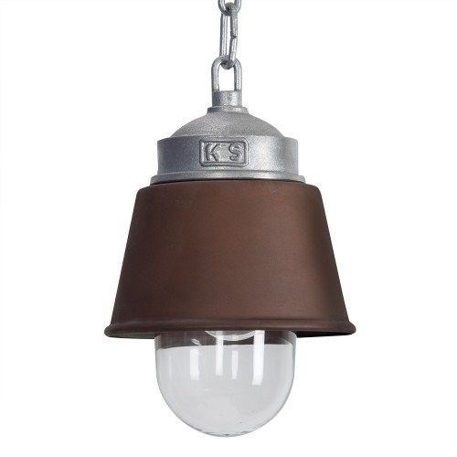 Lampe suspendue à chaîne robuste et industrielle Kostas 