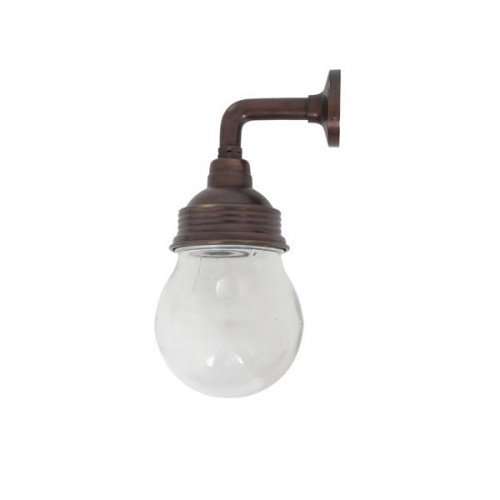 Lampe d'écurie applique murale pendante Vasco Laiton foncé 