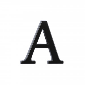 Grande lettre A de maison  - montage invisible- lettres de maison - aluminium galvanisé - 19 cm de hauteur | Nostalux.fr