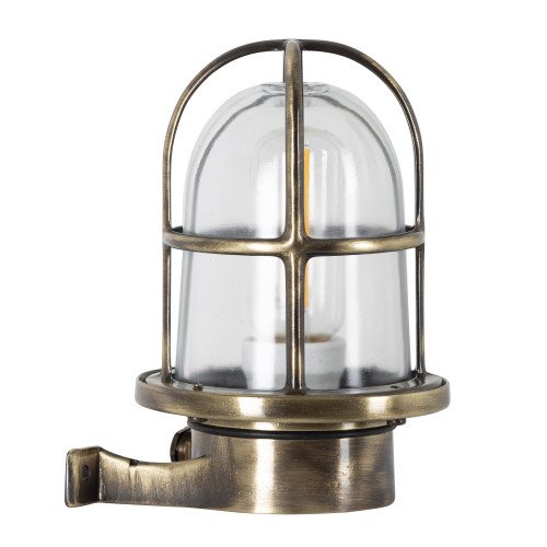 Lampe de bateau Caspian 2 fabriquée en laiton avec finition couleur bronze 