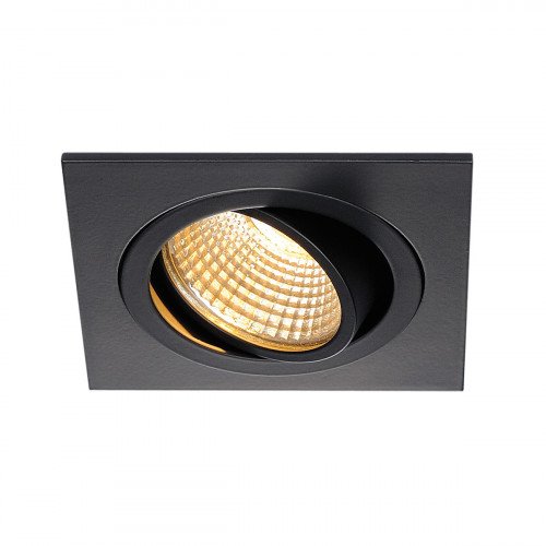 Spot de plafond encastrable New Tria Square Set (113880) LED noir mat 2700k | Nostalux.fr