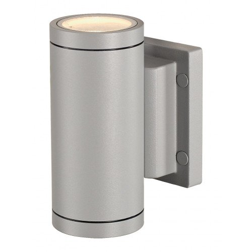 Applique murale d'extérieur New Myra Up-down (233114) gris argent 2xGU10 | Nostalux.fr