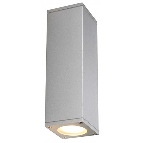 Applique murale d'extérieur Theo Up-down Out (229532) gris argent 2 x GU10 | Nostalux.fr