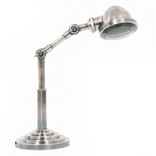 Lampe de bureau Nano (51074) argent vieilli | Nostalux.fr