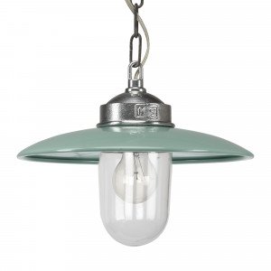 Lampe suspendue sur chaîne Solingen Rétro Verte (6582) | Nostalux.fr Lampe suspendue sur chaîne Solingen Rétro Verte (6582) | Nostalux.fr