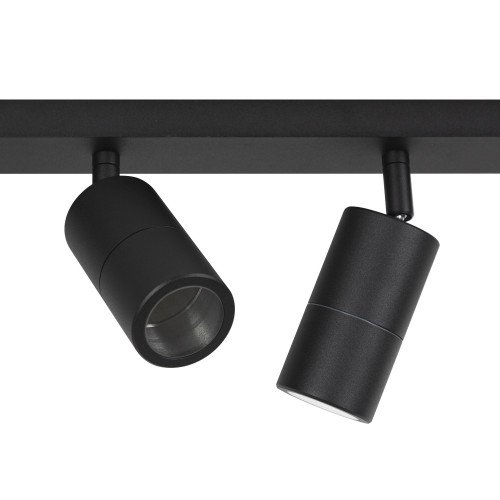 Barre de 2 spots noirs orientables Juno 2 (7650)