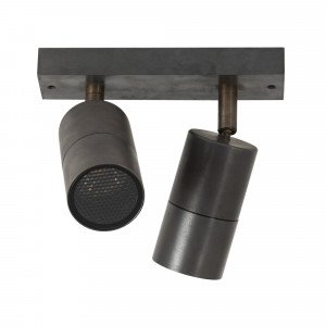 Rampe 2 spots bronze Focus | Nostalux.fr