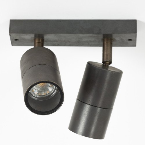 Rampe 2 spots bronze Focus | Nostalux.fr