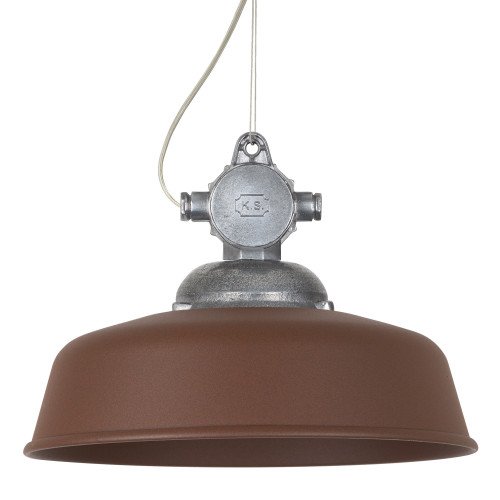 Suspension Détroit Industrie Corten (acier patinable) Industrial Authentics (7744) | Nostalux.fr