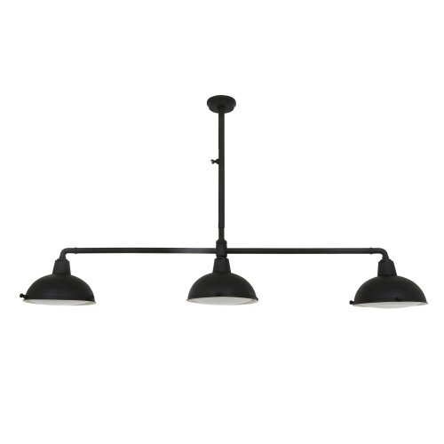 Suspension Billiards 3 (90172) noire style Industriel  | Nostalux.fr