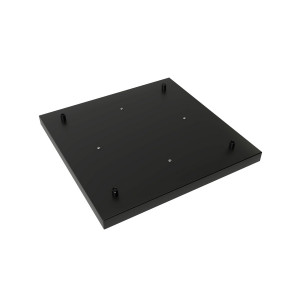 plaque de plafond carrée noire pour quatre câbles (940142) | Nostalux.fr