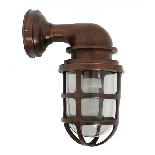 Applique murale pendante Brooklyn en laiton au look bronze
