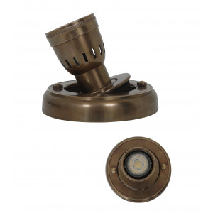 Spot de plafond Troy (31034) couleur bronze brûlé | Nostalux.fr