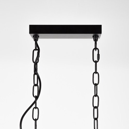 Suspension Benson 5 (7443) lumières métal noir et or| Nostalux.fr