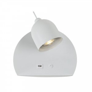 Applique murale blanche Essence (7692) USB | Nostalux.fr