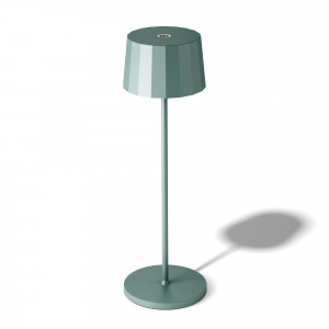 Lampe de table rechargeable tactile Lido Verte (7626) avec USB | Nostalux.fr