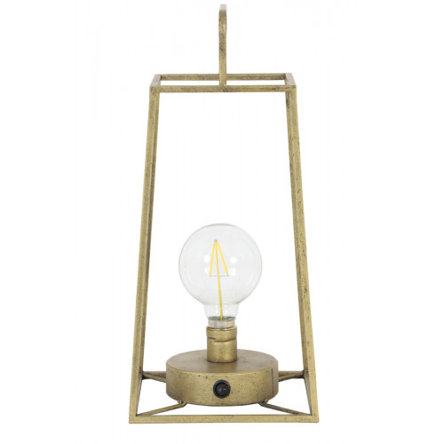 Lampe de table Fauve bronze vintage avec ampoule | Nostalux.fr