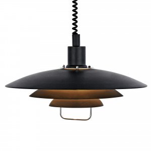 Suspension rétro noire Kirkenes (104540) | Nostalux.fr